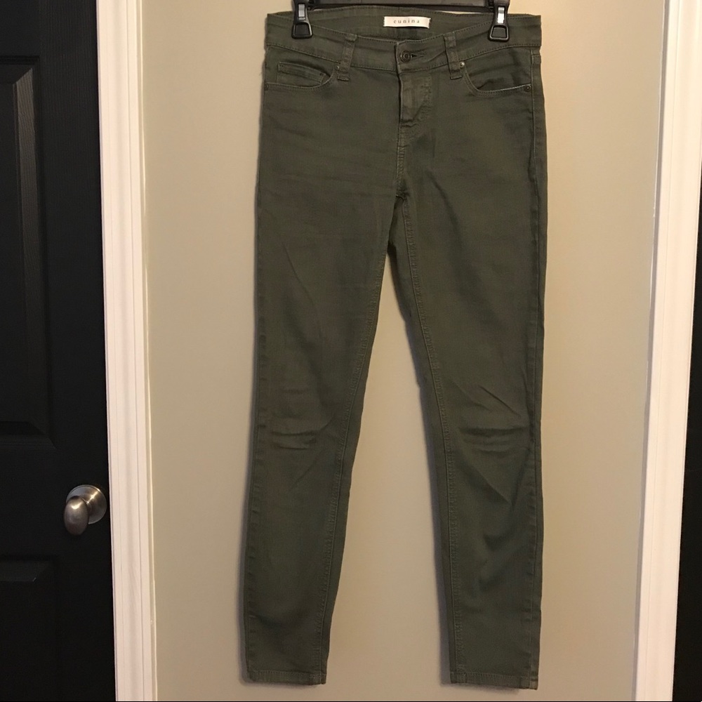 Army green Skinny Jeans | Eunina